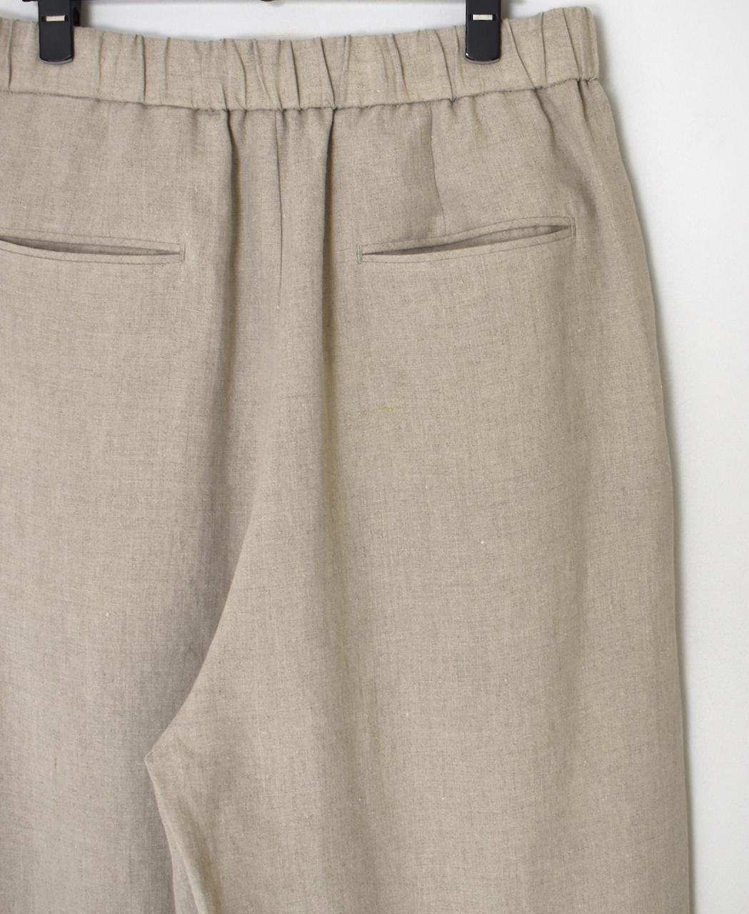 GNMDS2502FL(パンツ) 40s FRENCH LINEN DYED CANVAS 2TUCK WIDE EASY PANTS