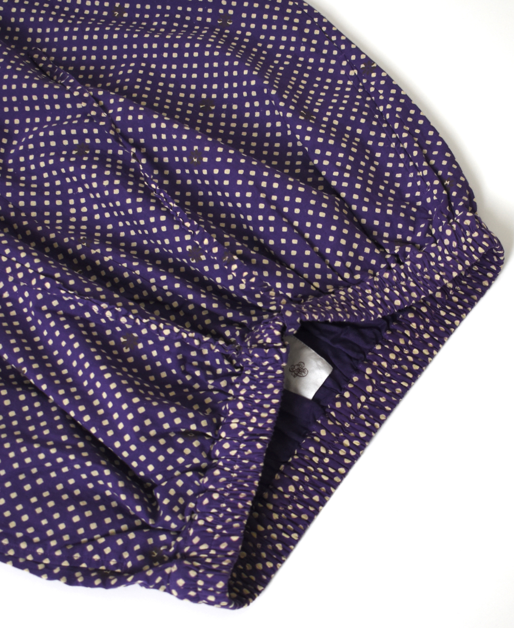 INMDS26085(パンツ) 80s VOILE SQUARE BLOCK PRINT EASY PANTS