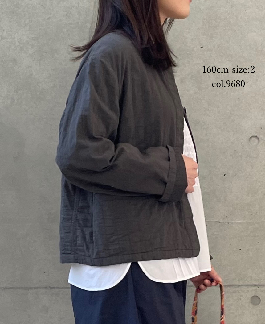 ●NMDS262119D(ジャケット) 60s STITCHED ORGANIC CAMBRIC STAND COLLAR FLY FRONT JACKET