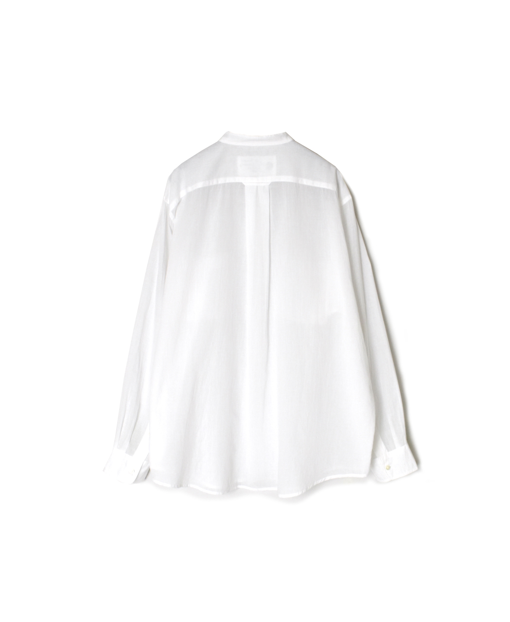 ●NVL1951CV (シャツ) 80'S ORGANIC VOILE PLAIN BANDED COLLAR L/SL OVERDIZED SHIRT