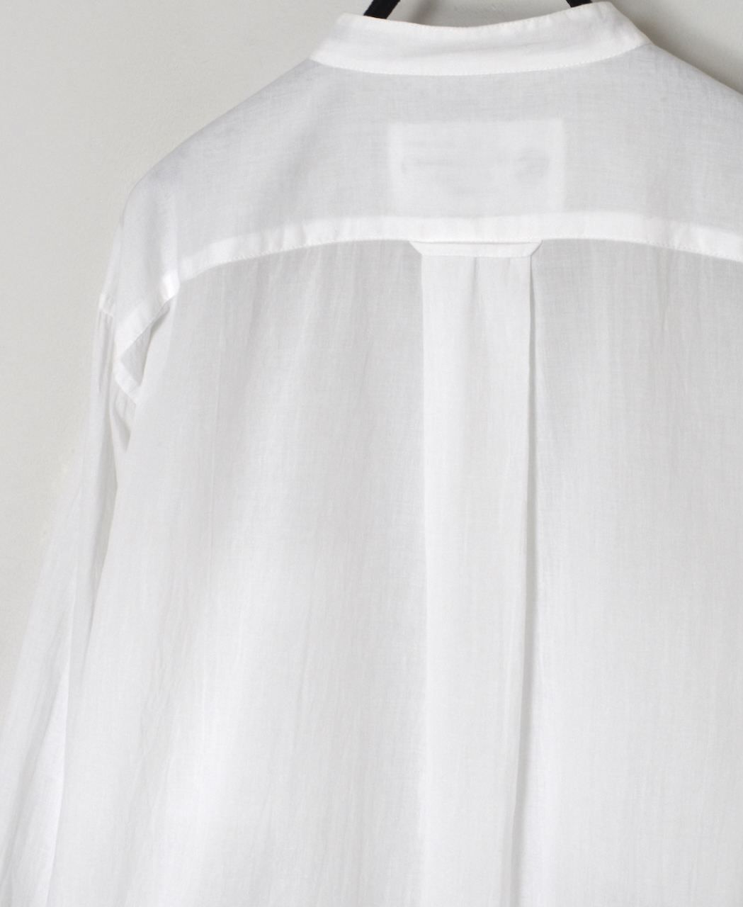 ●NVL1951CV (シャツ) 80'S ORGANIC VOILE PLAIN BANDED COLLAR L/SL OVERDIZED SHIRT