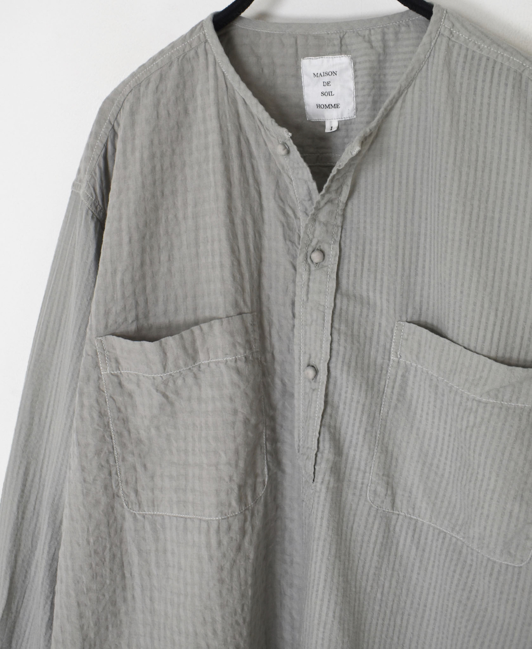 ●MDSH2601BD(シャツ) 80s ORGANIC COTTON(BIG CHECK×SMALL CHECK)OVERDYE(BALL BUTTON) PULLOVER SHIRT