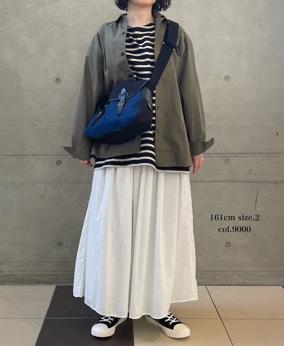 INMDS25702W(パンツ) TWILL COTTON KHADI PLAIN(WASH) GATHERED CULOTTES