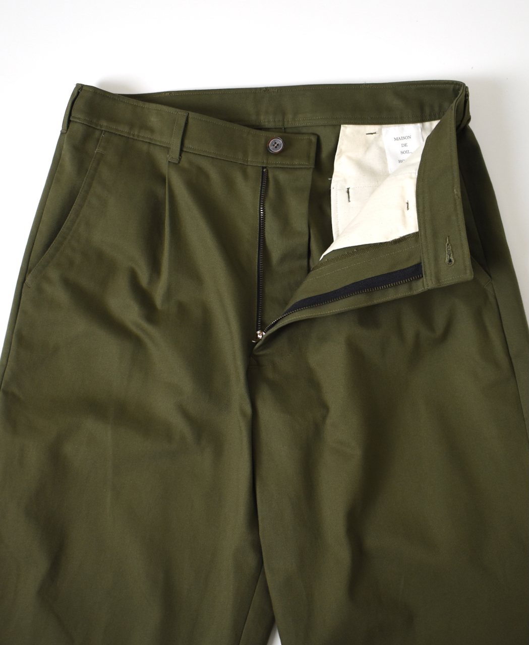 ●GMDSH2601(パンツ) VINTAGE FRENCH DRILL ONE-TUCK TROUSERS