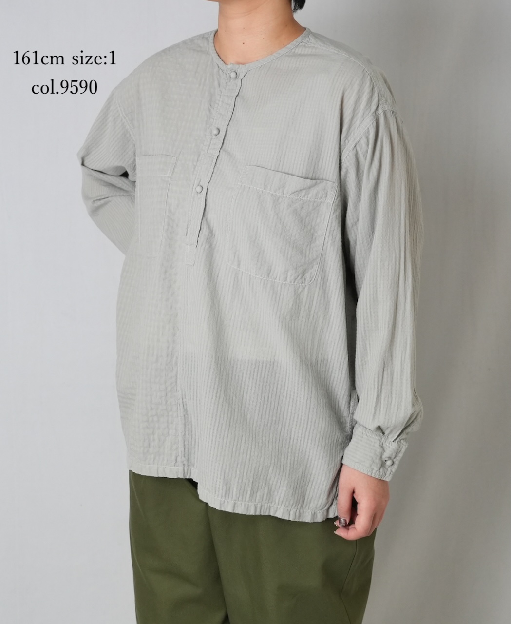 ●MDSH2601BD(シャツ) 80s ORGANIC COTTON(BIG CHECK×SMALL CHECK)OVERDYE(BALL BUTTON) PULLOVER SHIRT