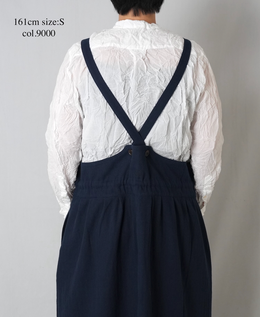 ●NVL1951CVW (シャツ) 80'S ORGANIC VOILE PLAIN(WRINKLE) BANDED COLLAR L/SL OVERDIZED SHIRT