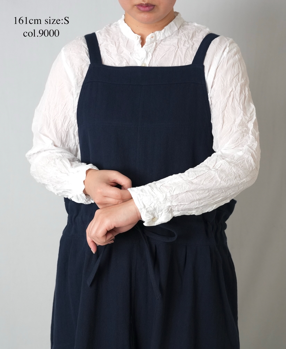 ●NVL1951CVW (シャツ) 80'S ORGANIC VOILE PLAIN(WRINKLE) BANDED COLLAR L/SL OVERDIZED SHIRT