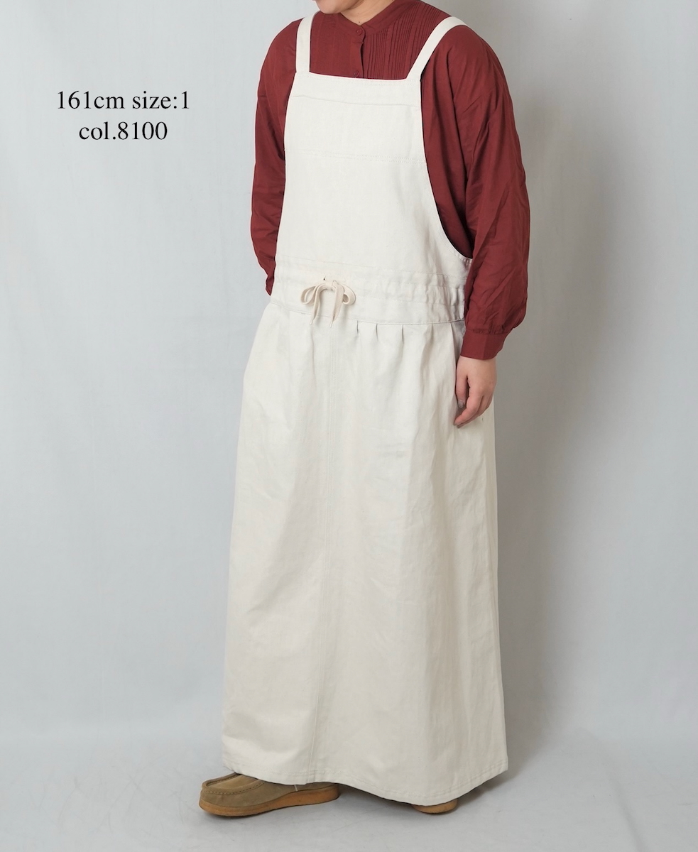 GNAM2362 (ワンピース) 9.5oz COTTON / LINEN DENIM APRON ONE-PIECE