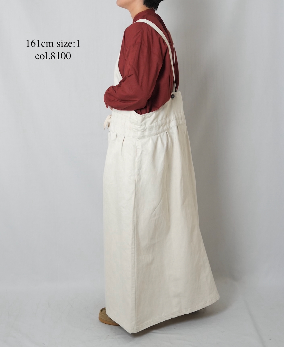 GNAM2362 (ワンピース) 9.5oz COTTON / LINEN DENIM APRON ONE-PIECE