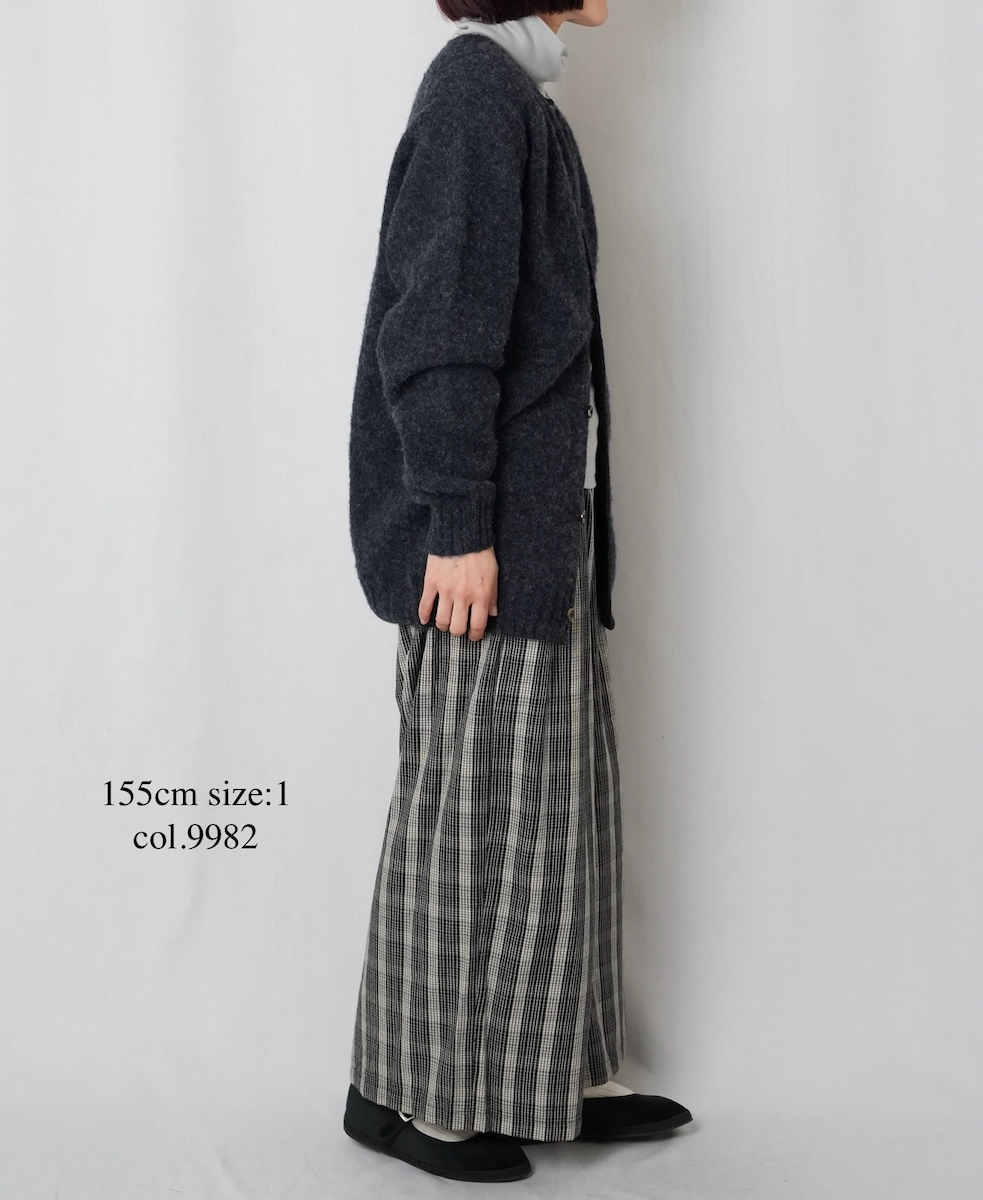 NMDS25595(パンツ) WOOL COTTON CHECK EASY PANTS
