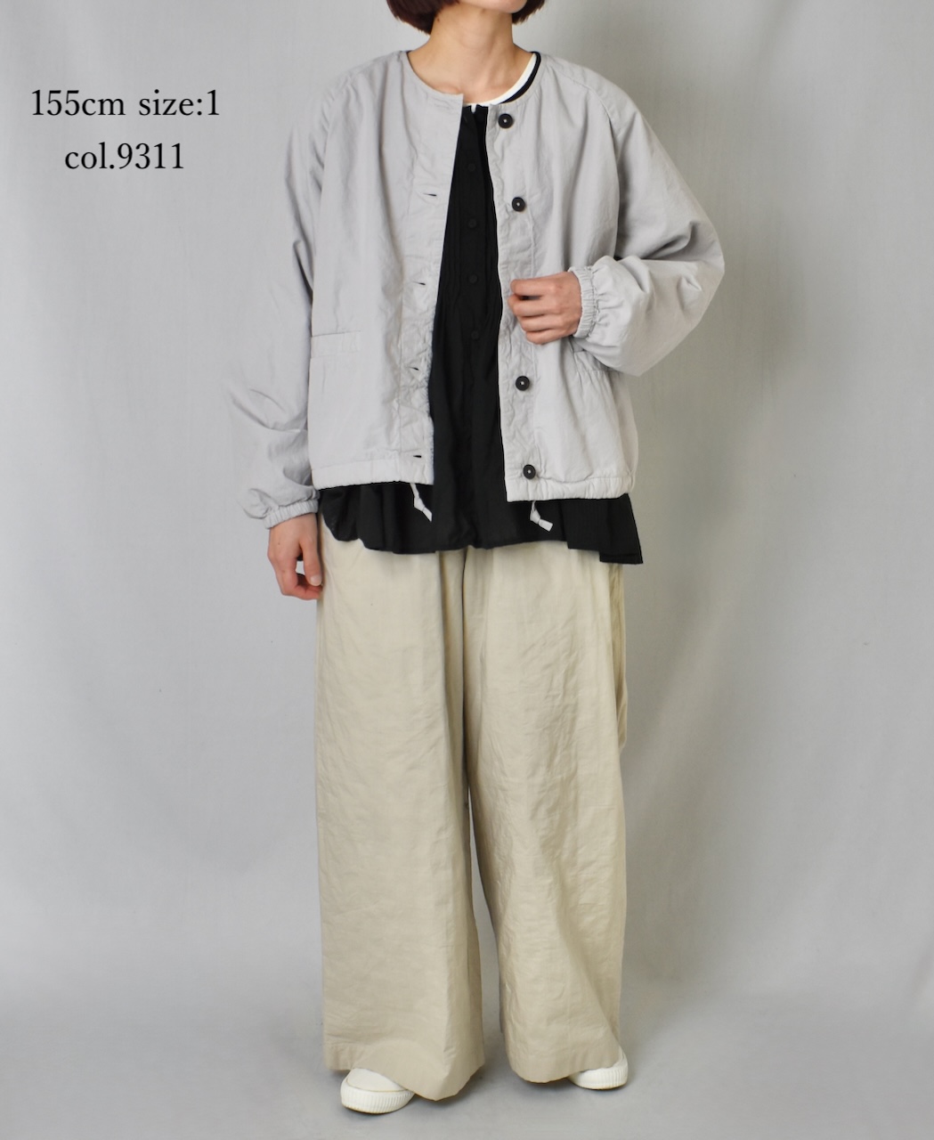 ●NMDS24633D(ジャケット) 40s ORGANIC POPLIN(OVERDYE) RAGLAN STRING JACKET