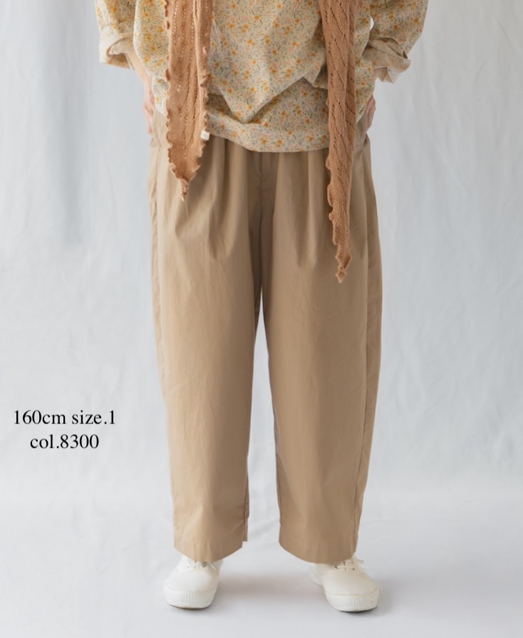 ●GNMDS2501CW(パンツ) COTTON DYED WEATHER 2TUCK TAPERED EASY PANTS