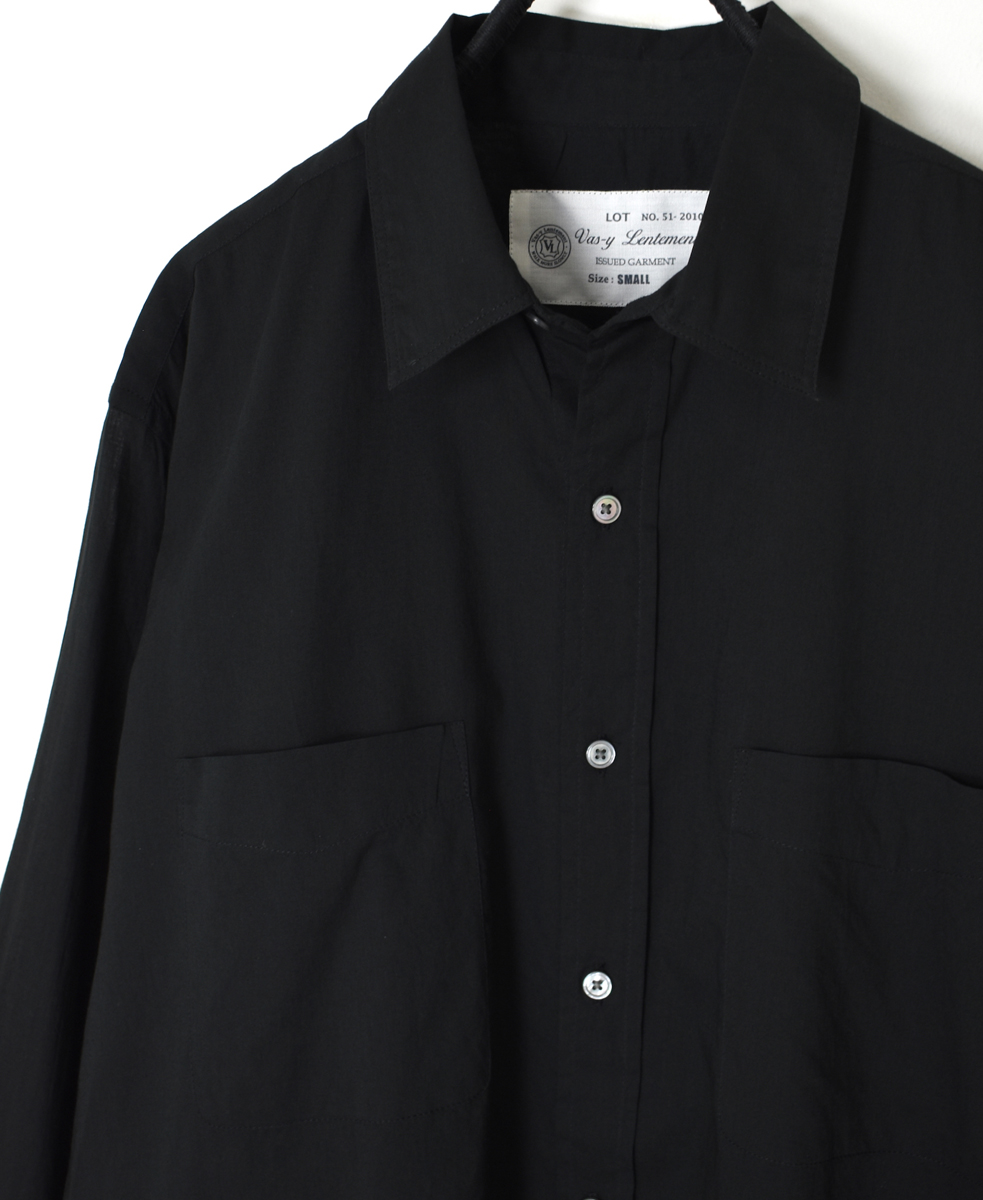 ●NVL1861CV (シャツ) 80s ORGANIC VOILE PLAIN REGULAR COLLAR L/SL OVERSIZED SHIRT