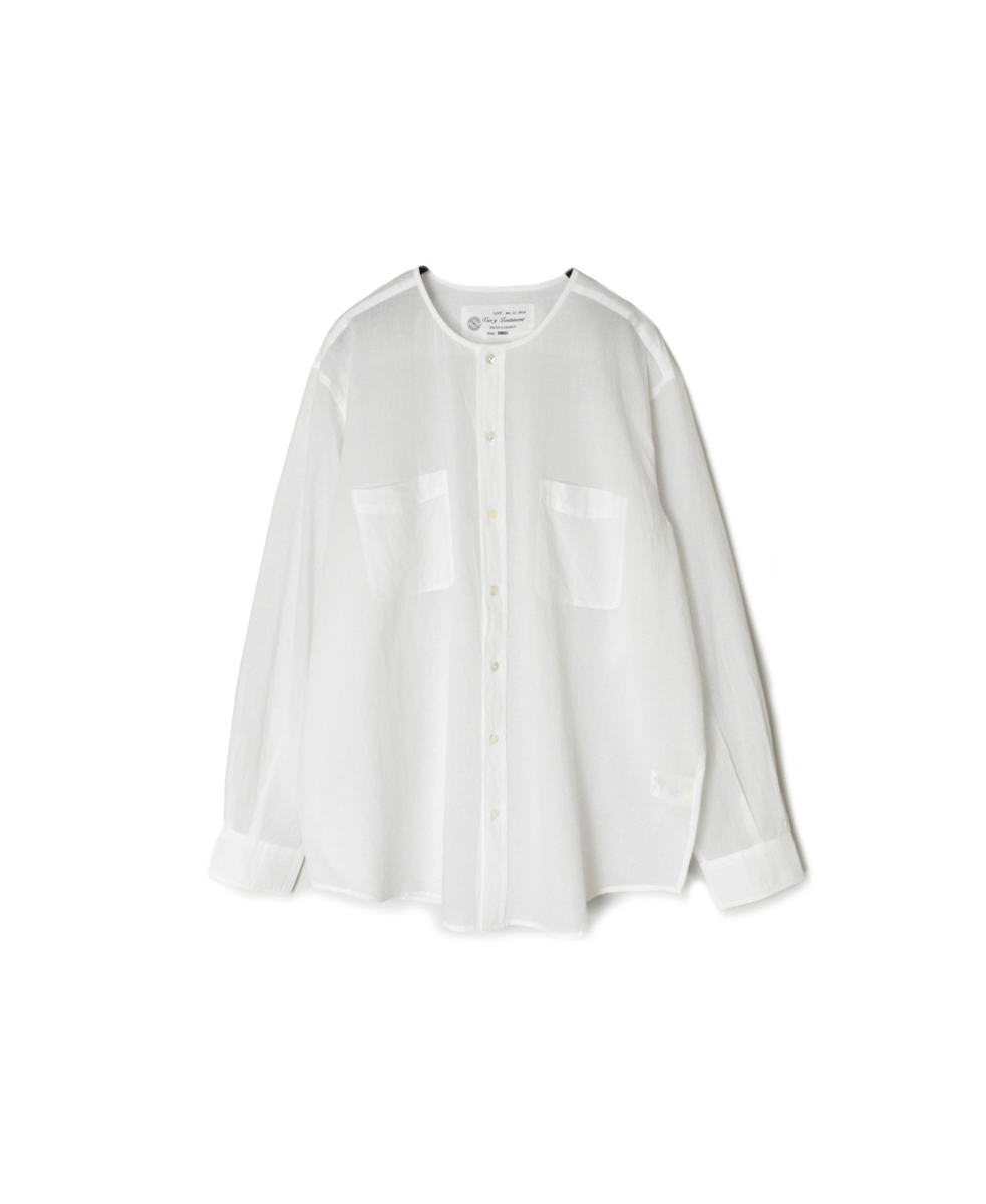 ●NVL2311CV (シャツ) 80s ORGANIC VOILE PLAIN CREW-NECK L/SL OVERSIZED SHIRT