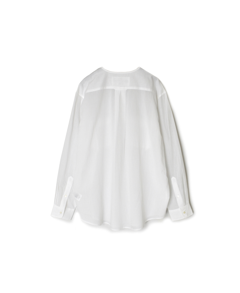 ●NVL2311CV (シャツ) 80s ORGANIC VOILE PLAIN CREW-NECK L/SL OVERSIZED SHIRT