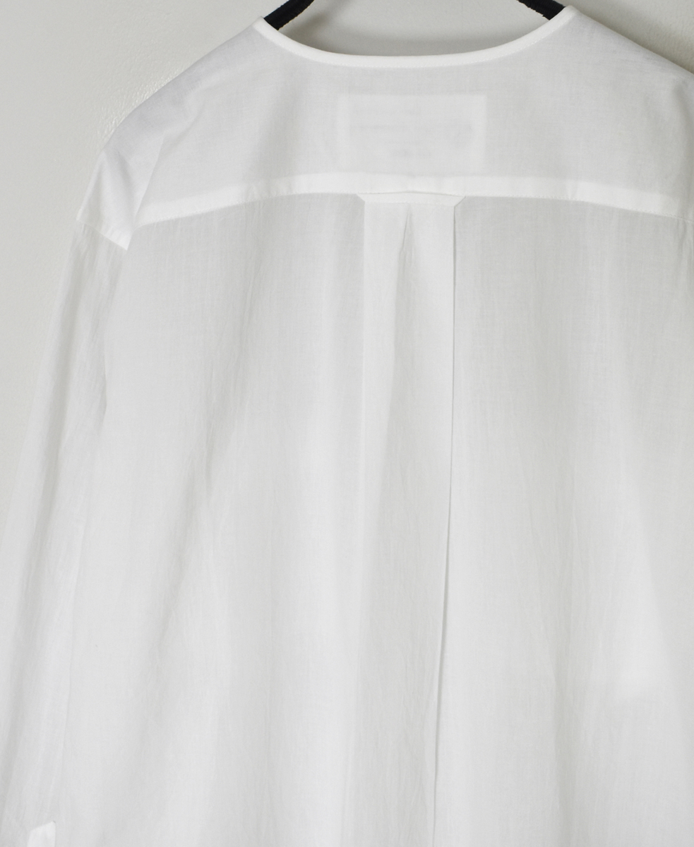 ●NVL2311CV (シャツ) 80s ORGANIC VOILE PLAIN CREW-NECK L/SL OVERSIZED SHIRT