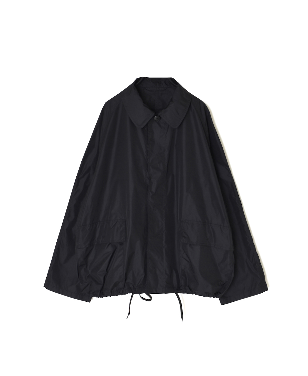 NHT2602PAI(コート) REYCLED NYLON BALMACAAN SHORT COAT WITH GUSSETED POCKET