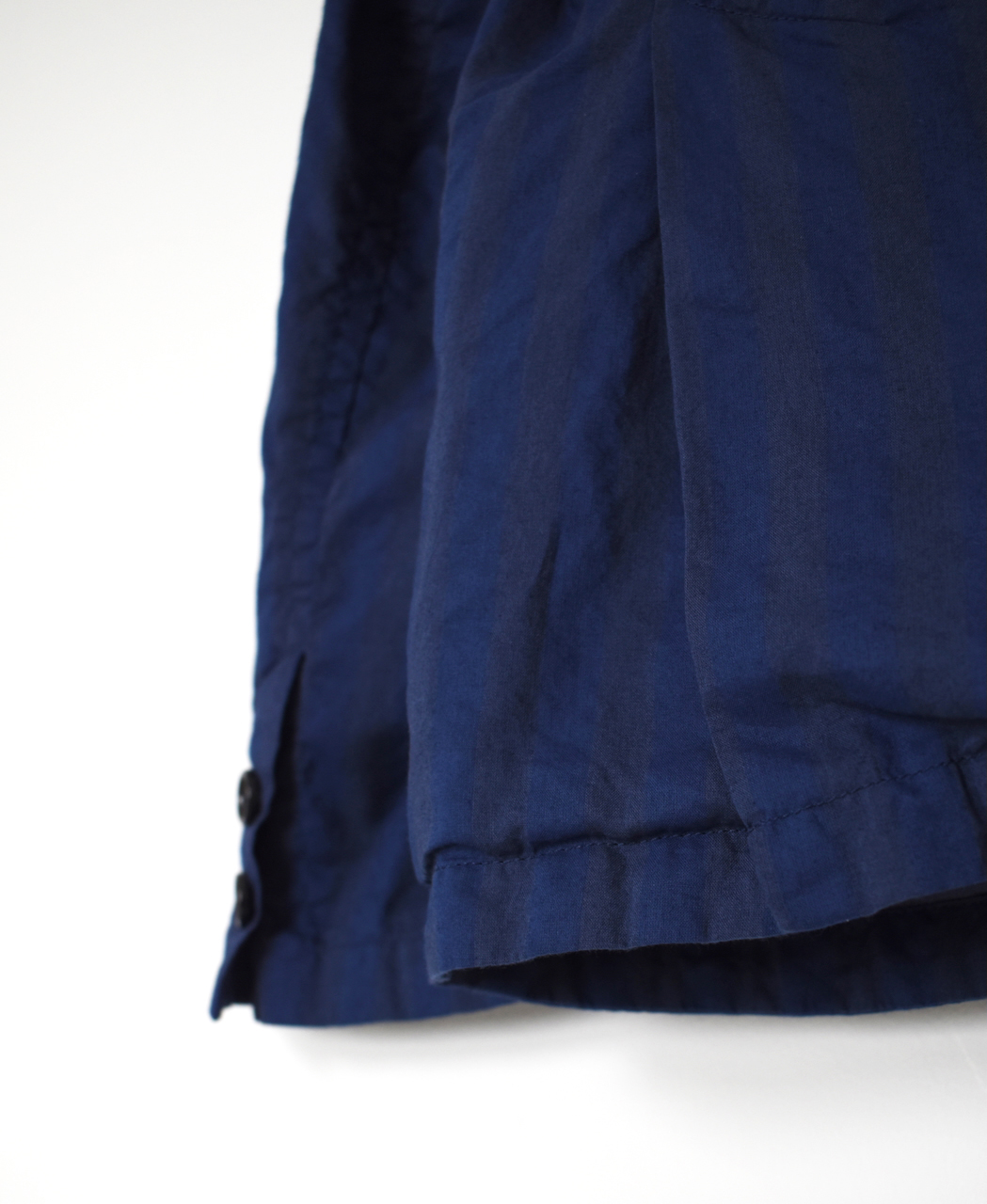 NVL2301PSD(ジャケット) POPLIN WIDE STRIPE (OVERDYE) SIDE VENTS TAILORED JACKET