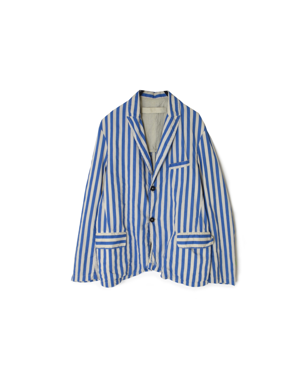NVL2301PSD(ジャケット) POPLIN WIDE STRIPE (OVERDYE) SIDE VENTS TAILORED JACKET