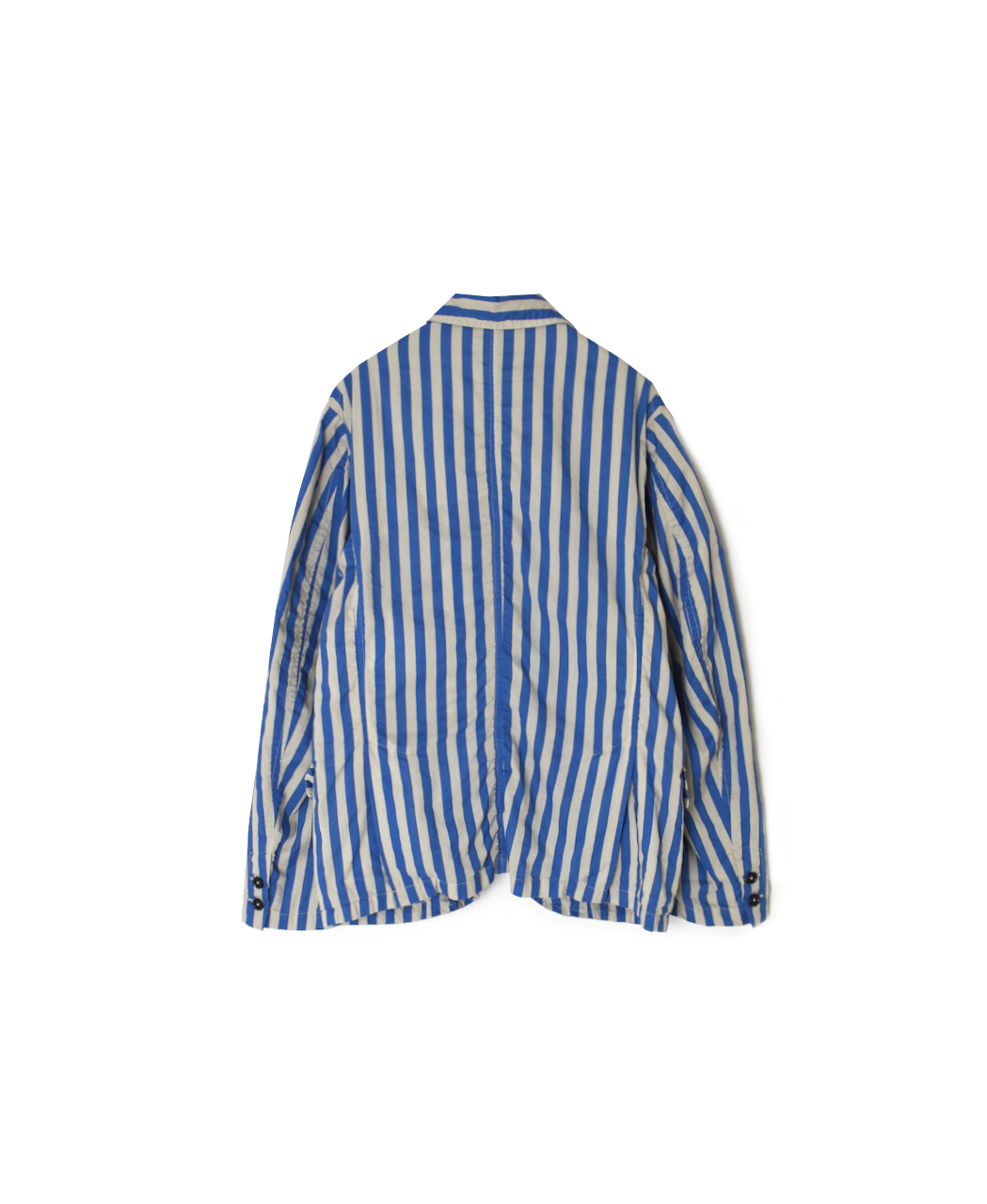 NVL2301PSD(ジャケット) POPLIN WIDE STRIPE (OVERDYE) SIDE VENTS TAILORED JACKET