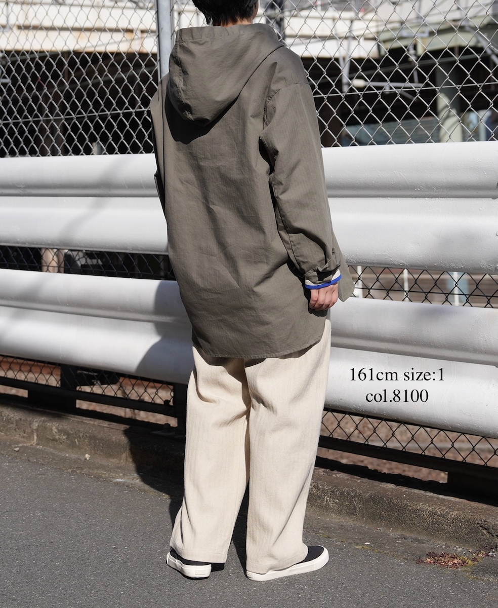 GNAM2612(パンツ) COTTON/LINEN HERRINGBONE ONE-TUCK PANTS
