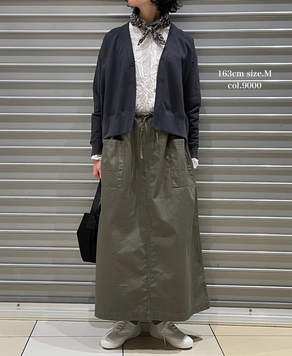 NVL1951CVW (シャツ) 80'S ORGANIC VOILE PLAIN(WRINKLE) BANDED COLLAR L/SL OVERDIZED SHIRT