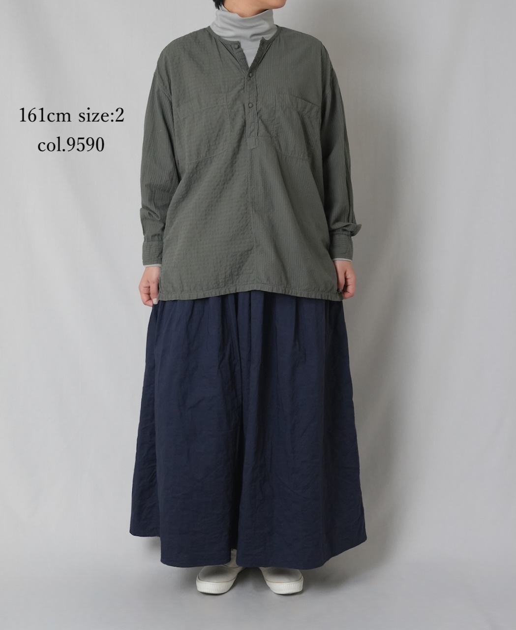 ●MDSH2601BD(シャツ) 80s ORGANIC COTTON(BIG CHECK×SMALL CHECK)OVERDYE(BALL BUTTON) PULLOVER SHIRT