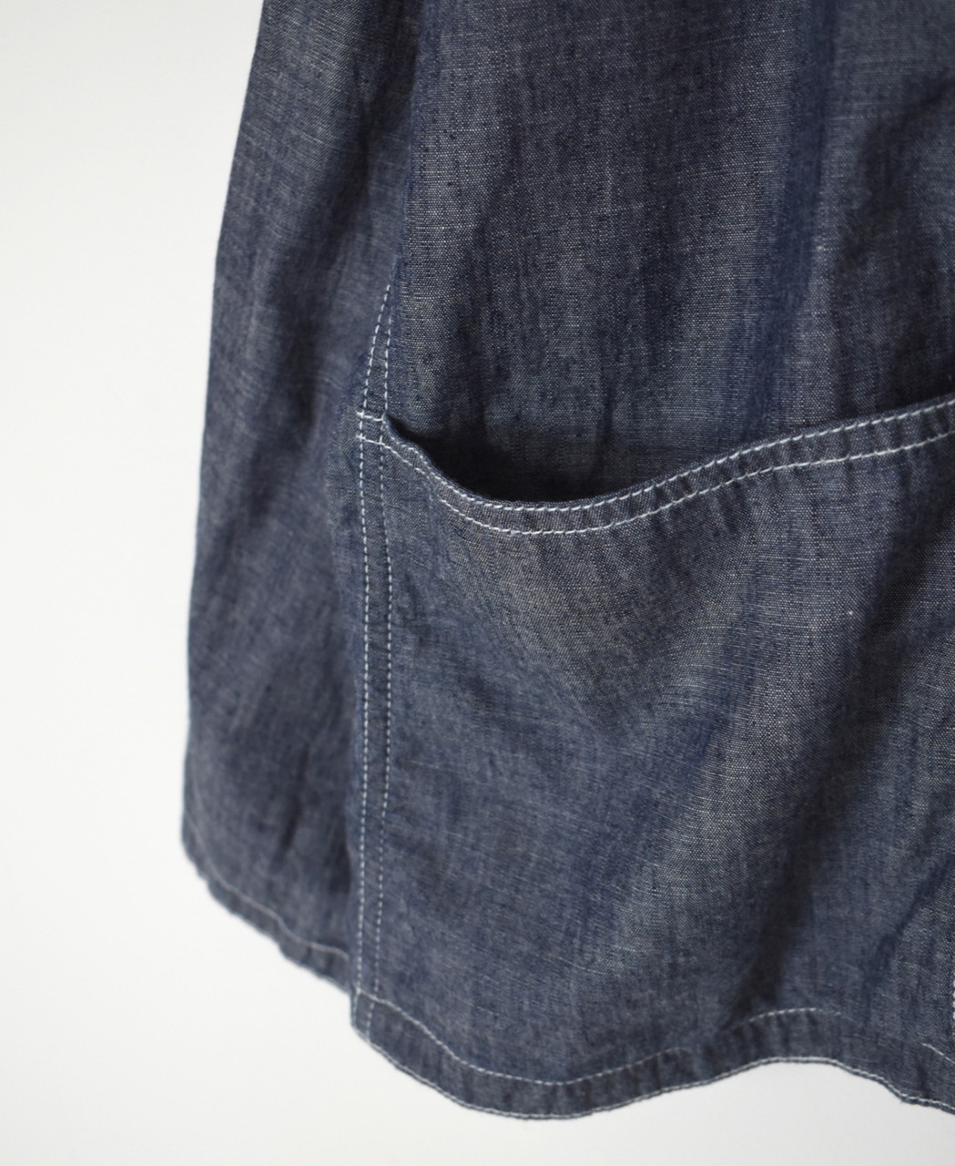 ISNAM2601CB(ジャケット) NAVY(INDIGO) CHAMBRAY ROUND COLLAR DOUBLE JACKET