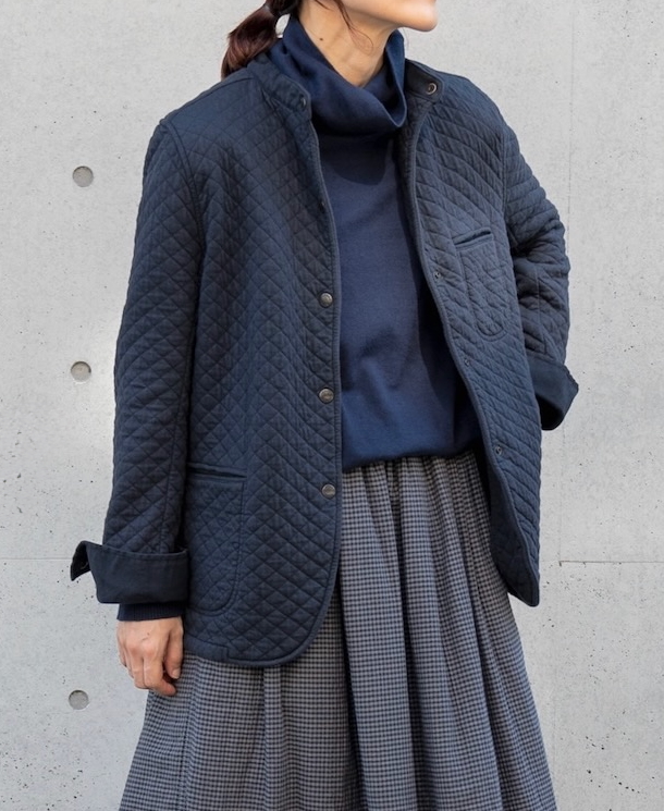 NAM2101 (ジャケット) COTTON QUILT STAND COLLAR JACKET