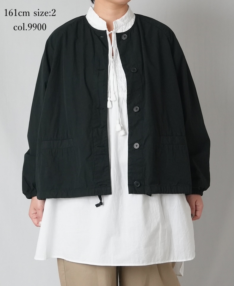 ●NMDS24633D(ジャケット) 40s ORGANIC POPLIN(OVERDYE) RAGLAN STRING JACKET