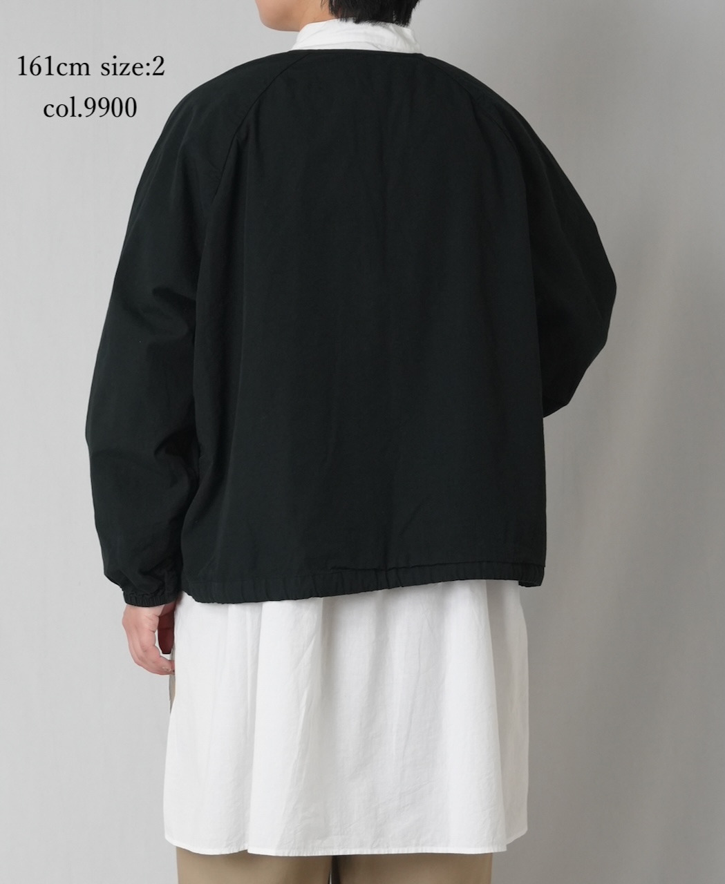 ●NMDS24633D(ジャケット) 40s ORGANIC POPLIN(OVERDYE) RAGLAN STRING JACKET