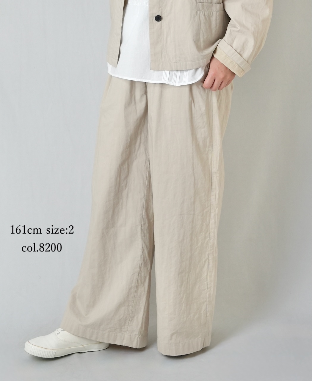 NMDS26212(パンツ) 60s STITCHED ORGANIC CAMBRIC WIDE PANTS