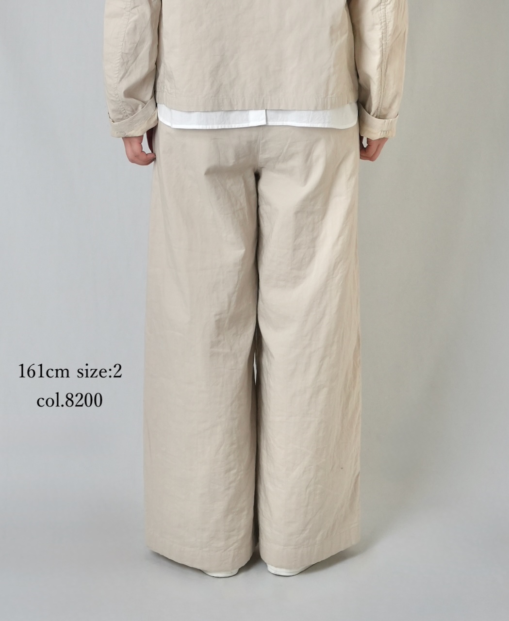 NMDS26212(パンツ) 60s STITCHED ORGANIC CAMBRIC WIDE PANTS