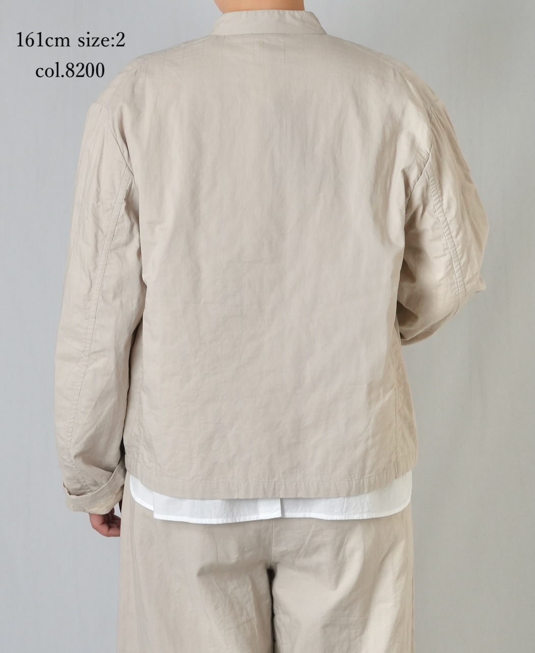 NMDS26211(ジャケット) 60s STITCHED ORGANIC CAMBRIC STAND COLLAR FLY FRONT JACKET