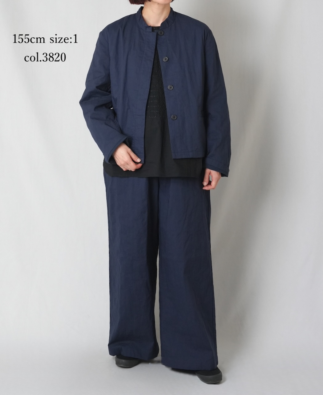 NMDS26211(ジャケット) 60s STITCHED ORGANIC CAMBRIC STAND COLLAR FLY FRONT JACKET