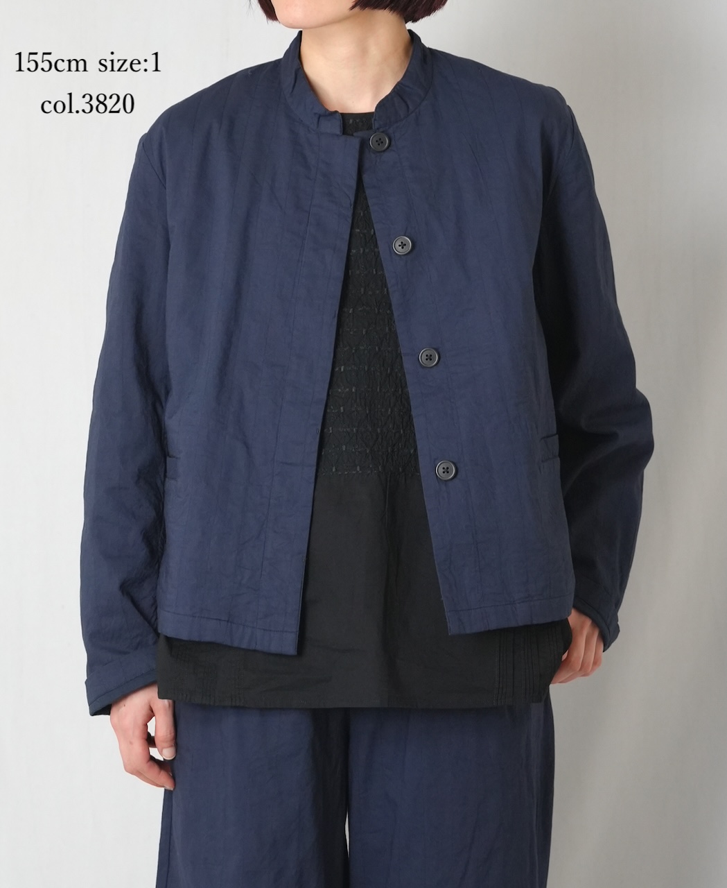 NMDS26211(ジャケット) 60s STITCHED ORGANIC CAMBRIC STAND COLLAR FLY FRONT JACKET