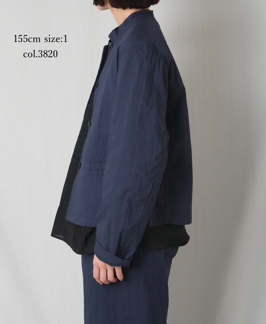 NMDS26211(ジャケット) 60s STITCHED ORGANIC CAMBRIC STAND COLLAR FLY FRONT JACKET