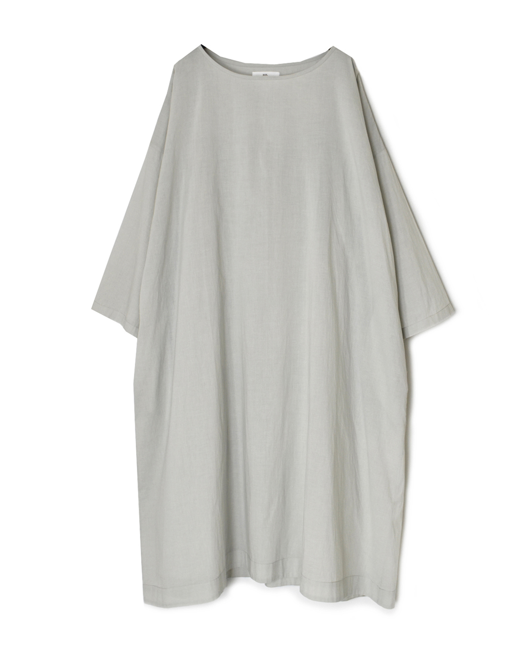 NSL26003(ワンピース) 60s CAMBRIC PLAIN CREW-NECK BACK SIDE GATHERED DRESS