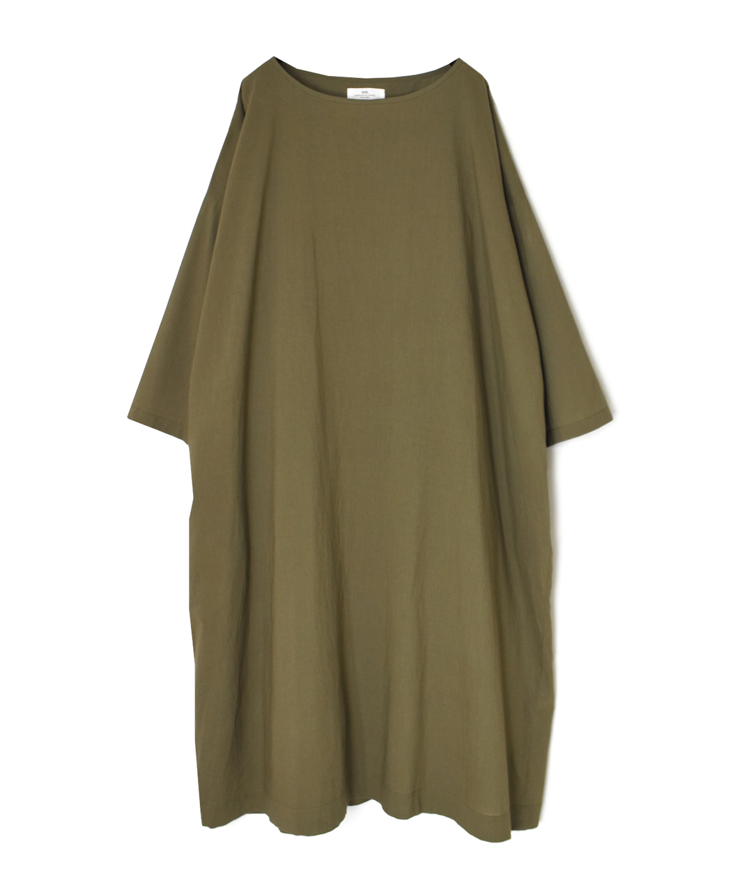 NSL26003(ワンピース) 60s CAMBRIC PLAIN CREW-NECK BACK SIDE GATHERED DRESS