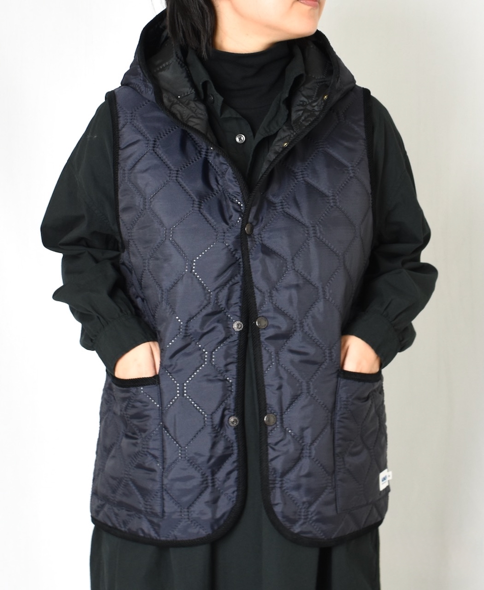 NAM2351PP (ベスト) POLY×POLY HEAT QUILT HOODED VEST