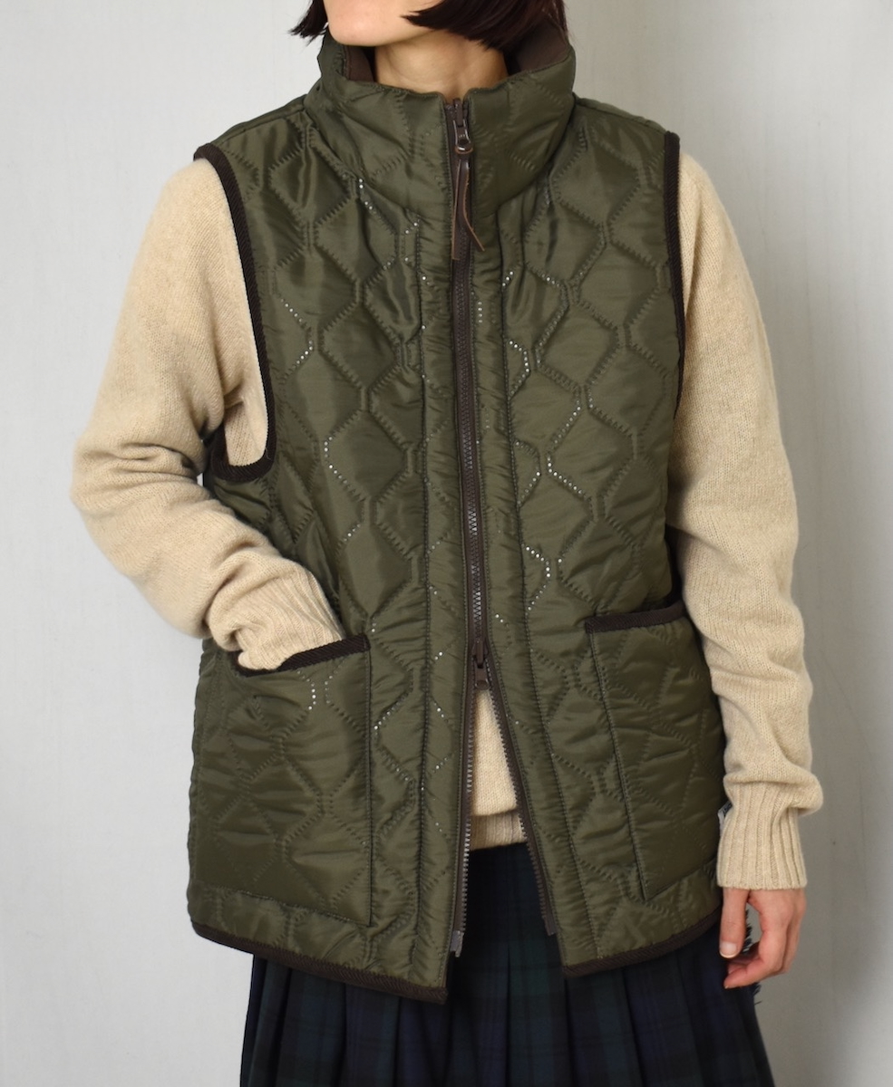 NAM2253 (ベスト) POLYxFLEECE HEAT QUILT HIGH-NECK FULL DOUBLE ZIP-UP REVERSIBLE VEST