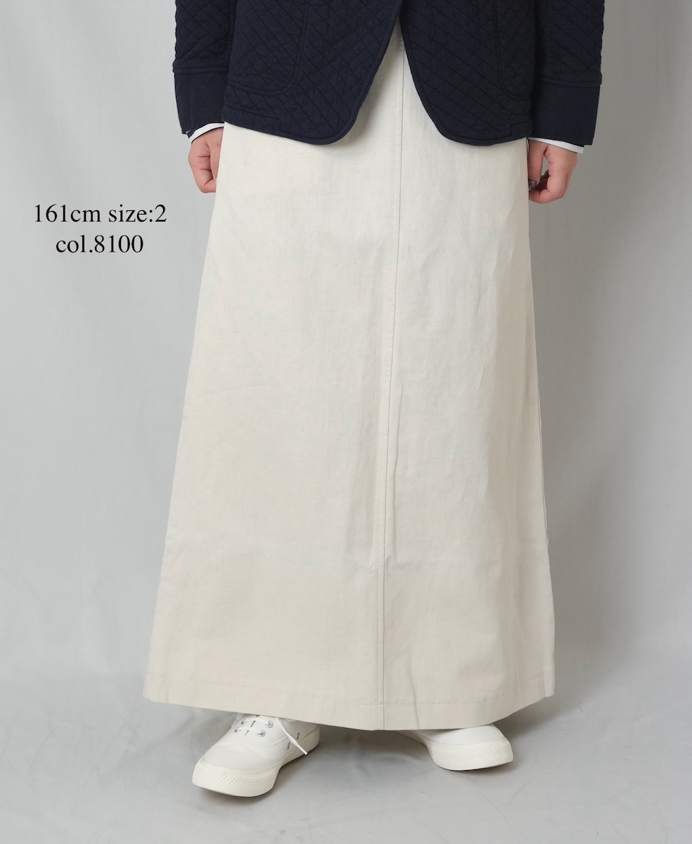 GNAM2363 (スカート) 9.5oz COTTON / LINEN DENIM LONG WRAP SKIRT