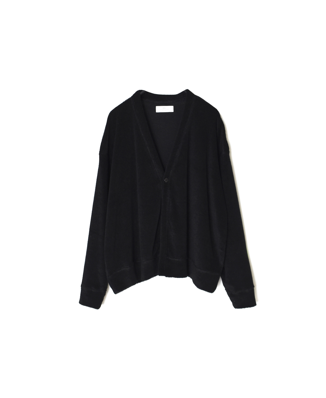 GNSL26031(カーディガン) LINEN POLYESTER PILE V-NECK 1BUTTON CARDIGAN