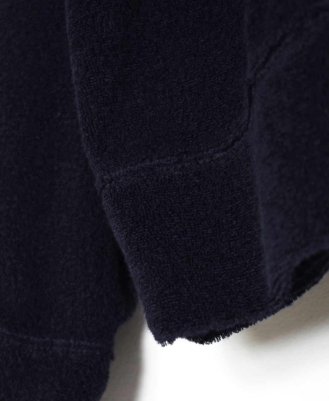 GNSL26031(カーディガン) LINEN POLYESTER PILE V-NECK 1BUTTON CARDIGAN