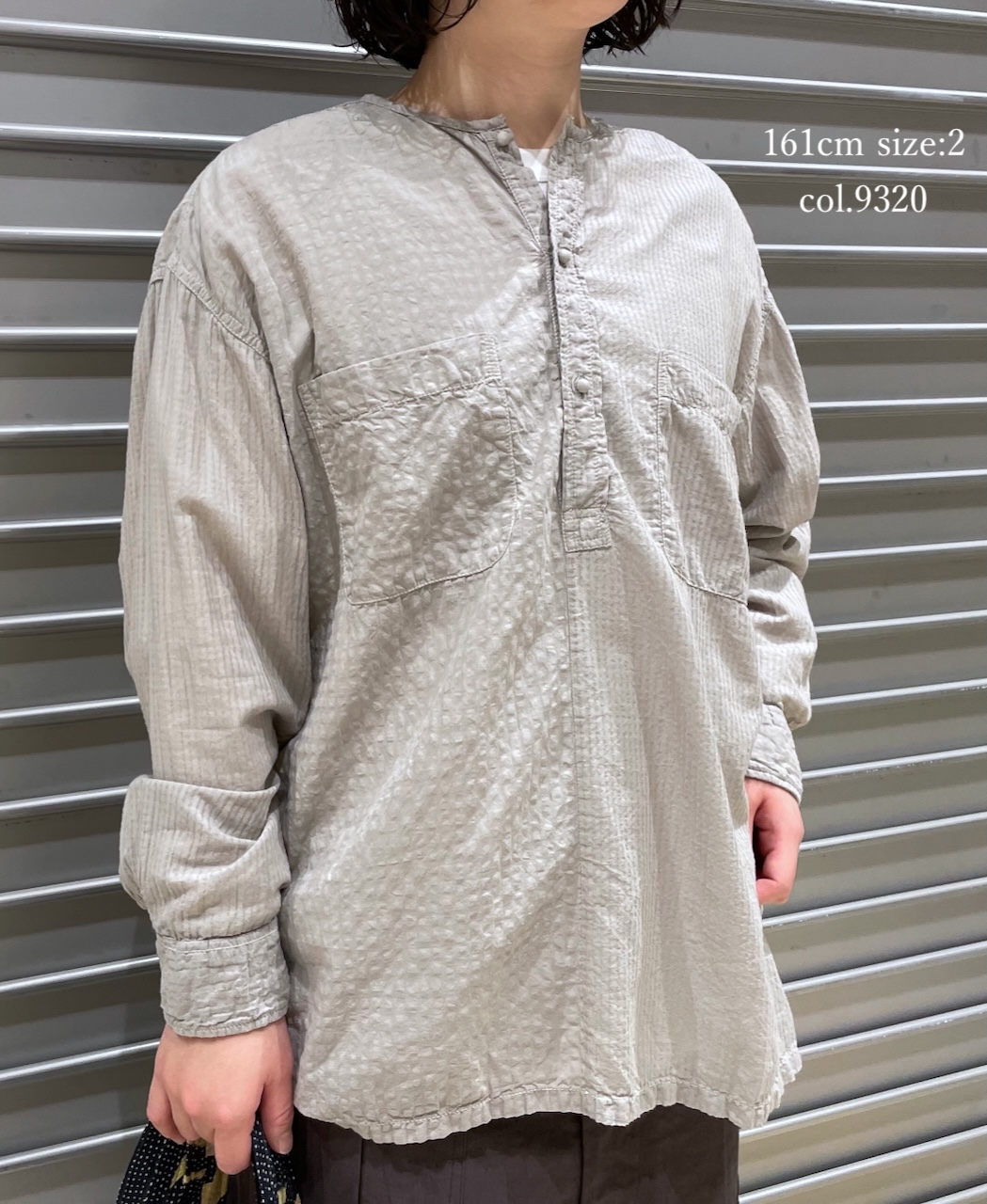 MDSH2601BD(シャツ) 80s ORGANIC COTTON(BIG CHECK×SMALL CHECK)OVERDYE(BALL BUTTON) PULLOVER SHIRT