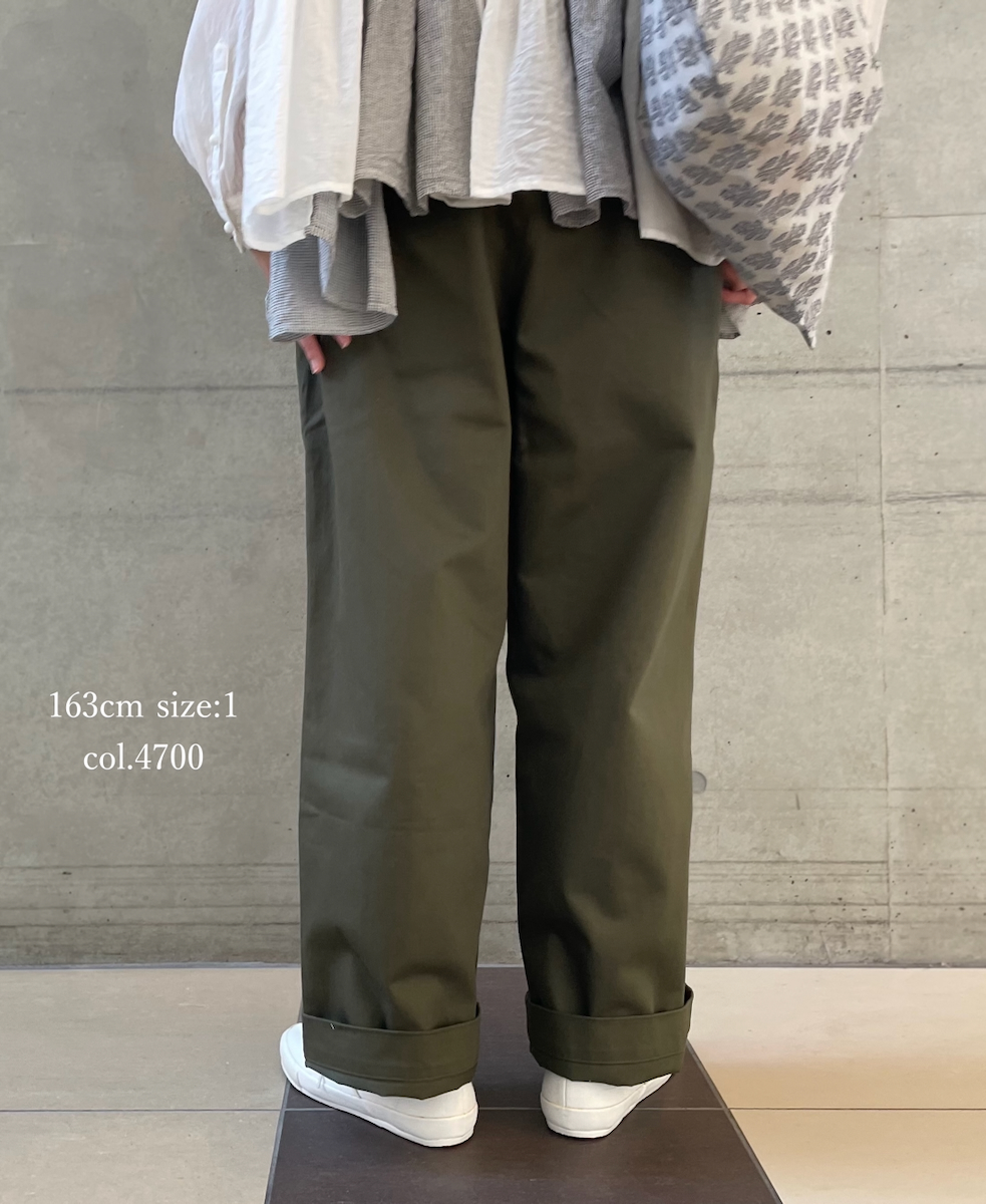 GMDSH2601(パンツ) VINTAGE FRENCH DRILL ONE-TUCK TROUSERS