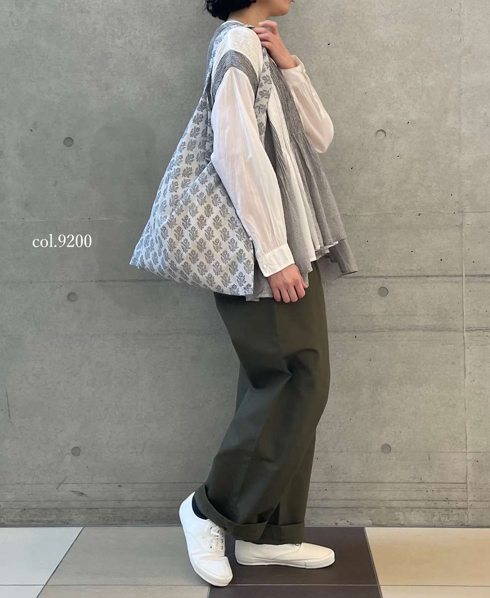 ●ZMD0407(バッグ) ECO BAG BLOCK PRINT