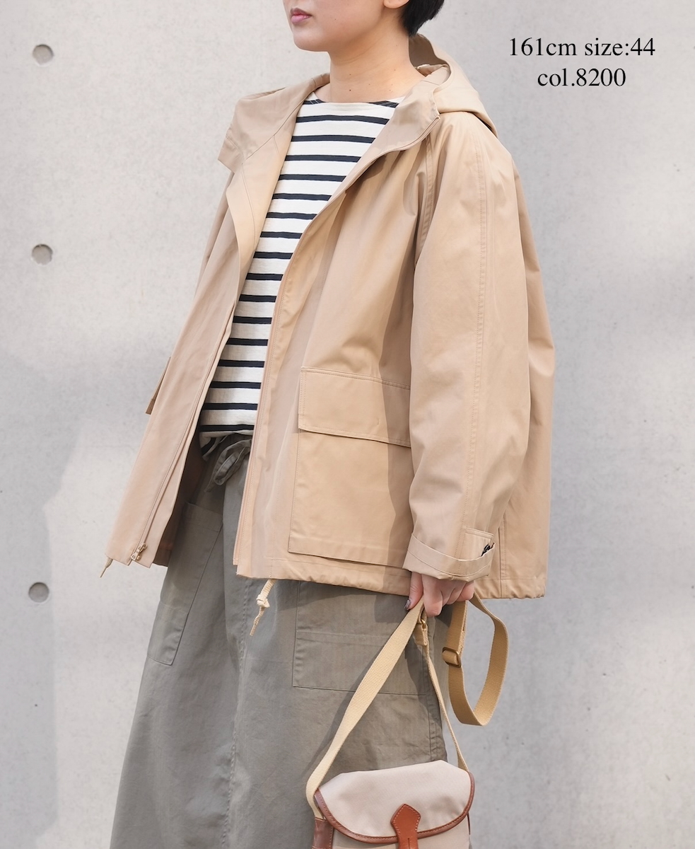 NHT2511KT(コート) COTTON / NYLON HOODED PARKA WITH GUSSEED POCKET