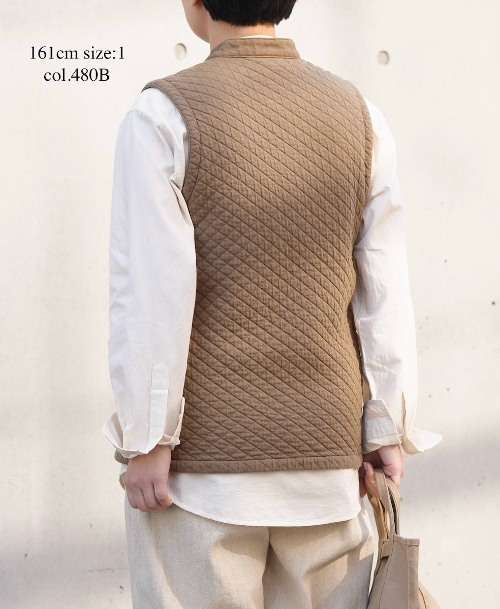 NAM2571P (ベスト) COTTON QUILT VEST