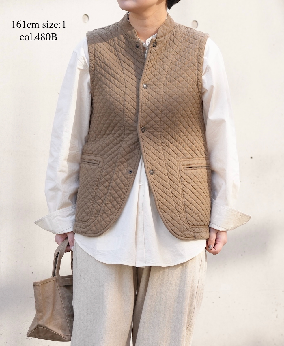 NAM2571P (ベスト) COTTON QUILT VEST